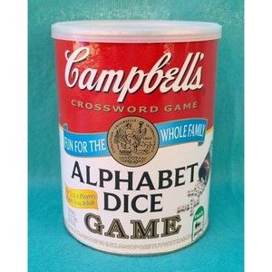 Campbell's Soup Alphabet Dice Game